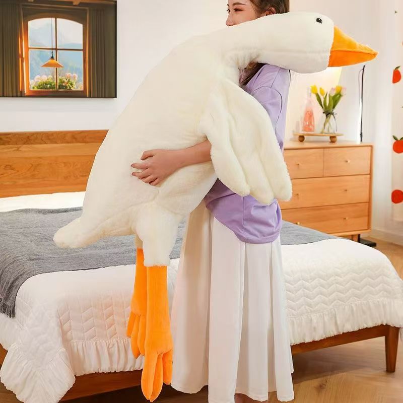 大白鹅玩偶公仔毛绒玩具布娃娃可爱大鹅玩偶女孩睡觉抱枕