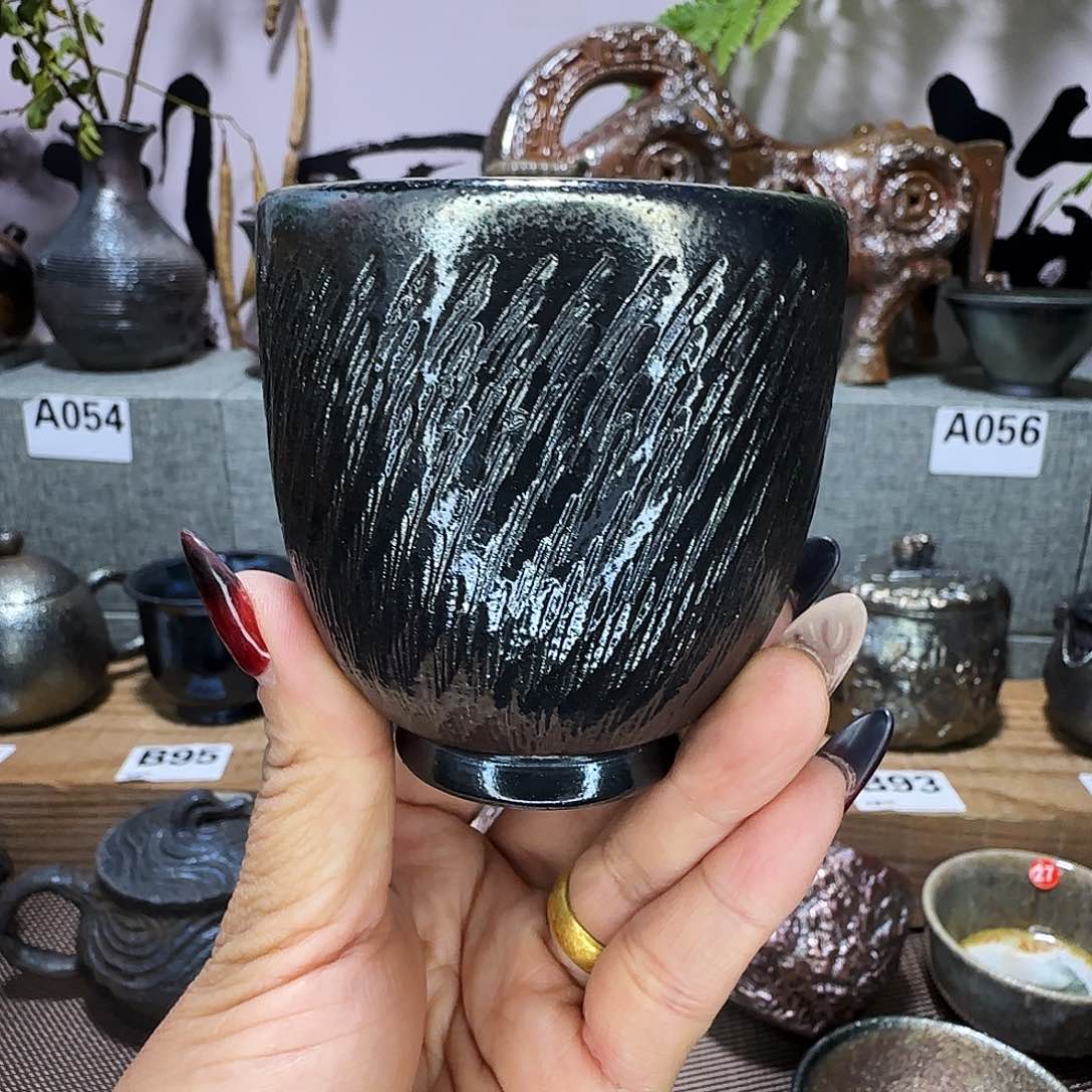 杯建水紫陶柴烧杯