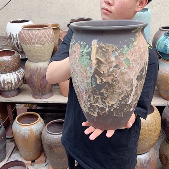 紫砂花盆高度30口径20