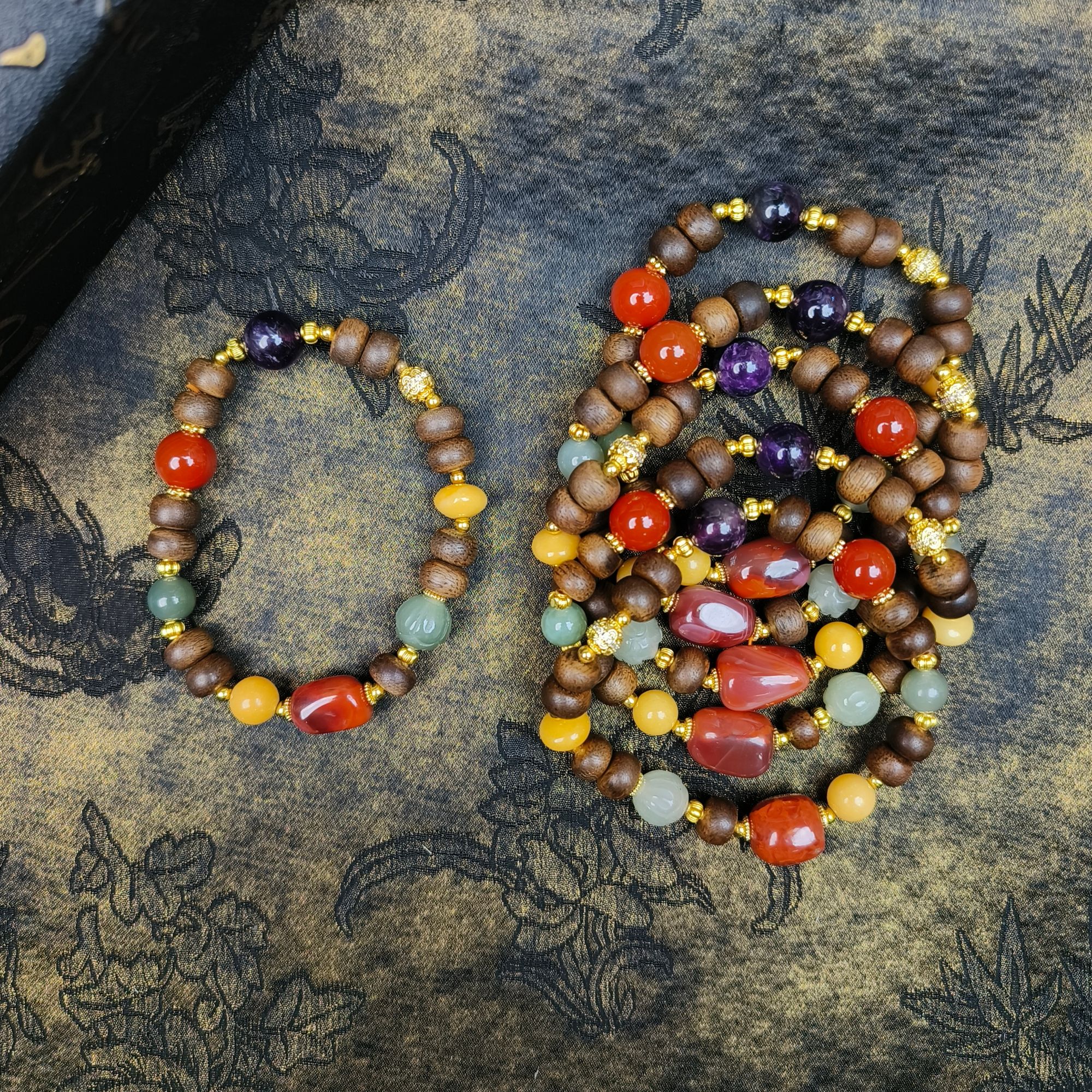 沉香[基地质检发货多样性发其一] 沉香手串B005无礼盒