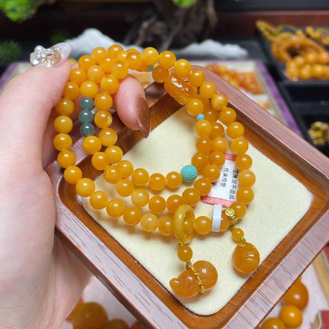 蜜蜡手链未镶嵌手串