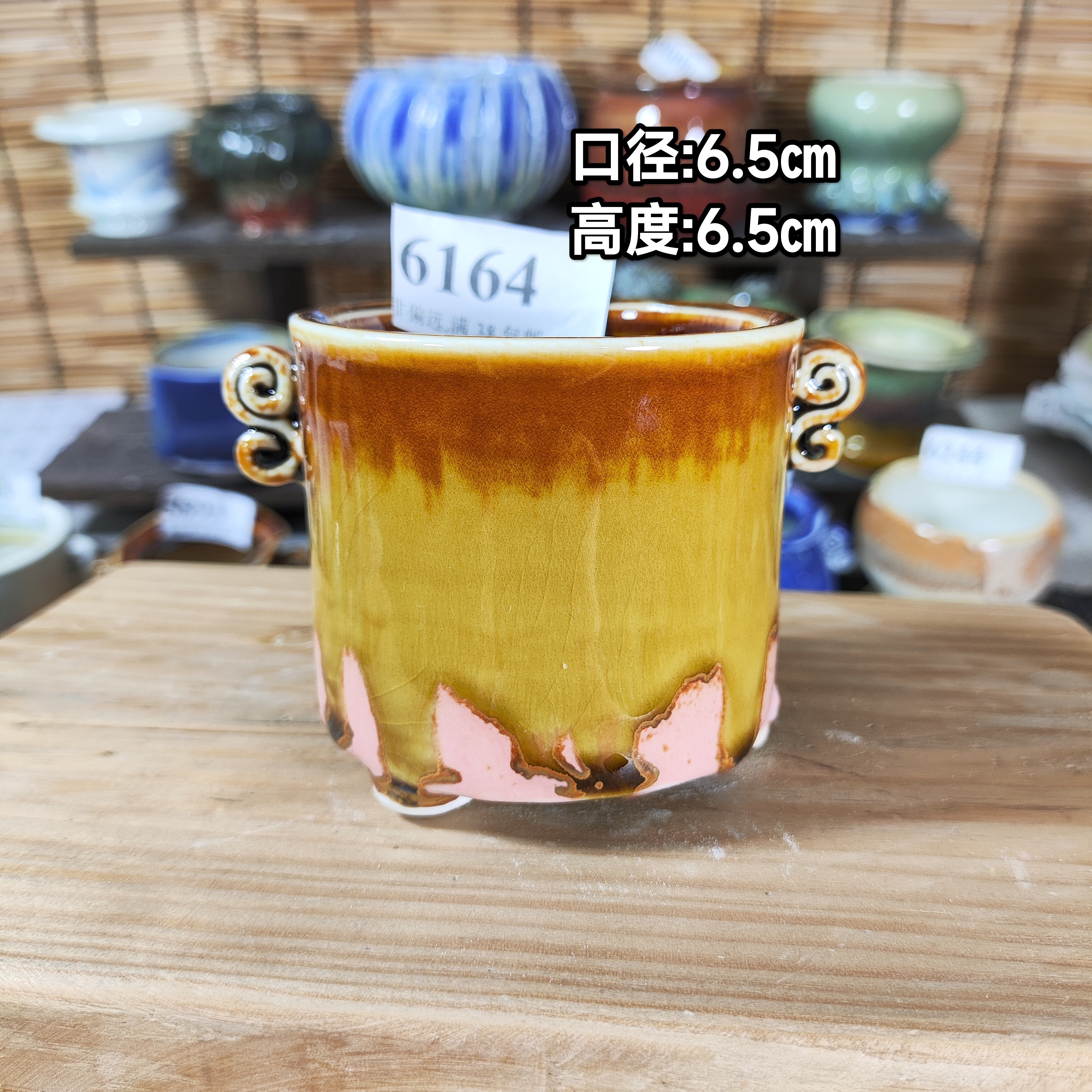 手工创意多肉花盆摆件迷你多肉花盆景德镇纯手工制做