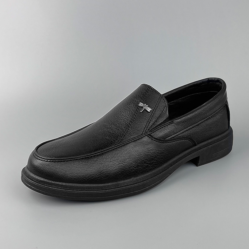 （羊皮）5228新款男士套脚休闲皮鞋时尚乐福鞋男鞋子软底真皮皮鞋