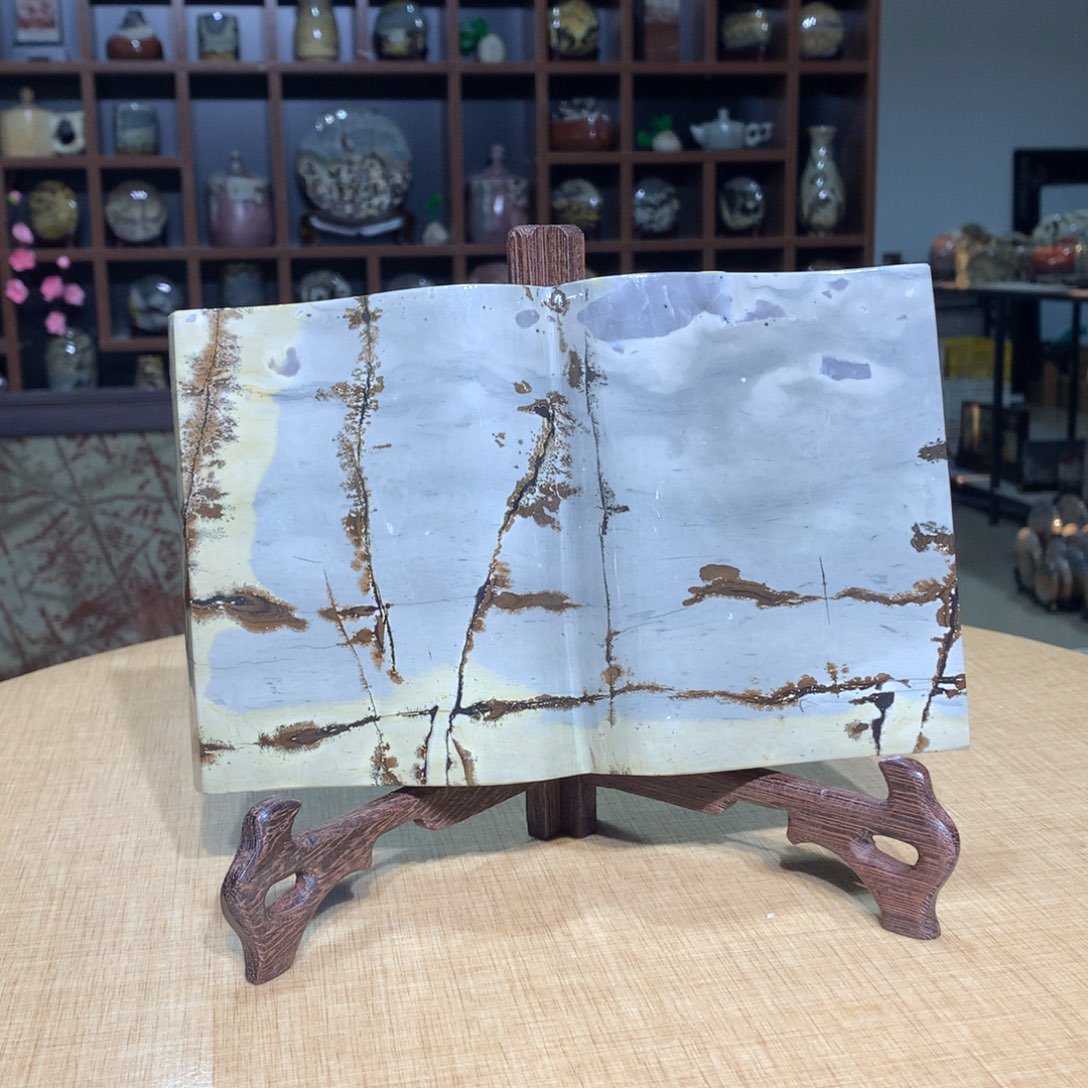 紫砂，广西国画石摆件，收藏观赏