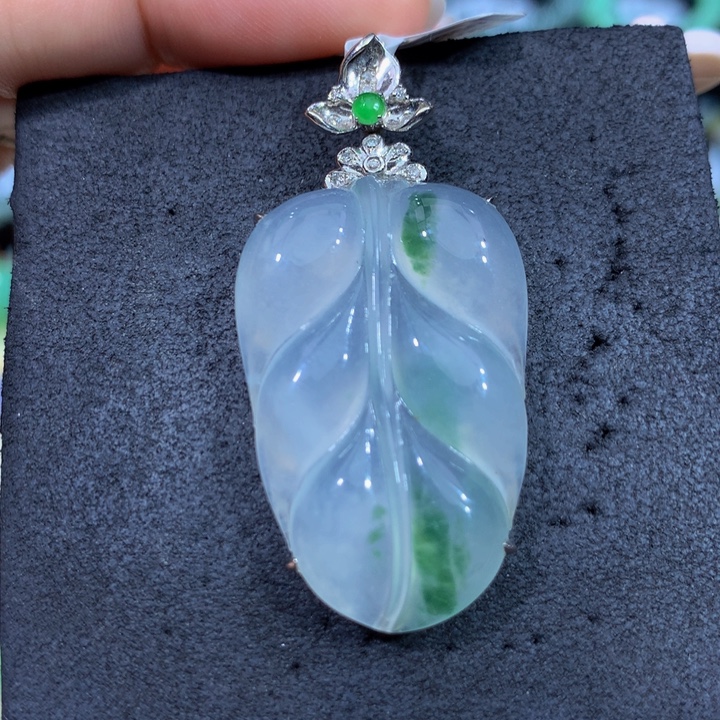 翡翠18K金镶嵌手链翡翠