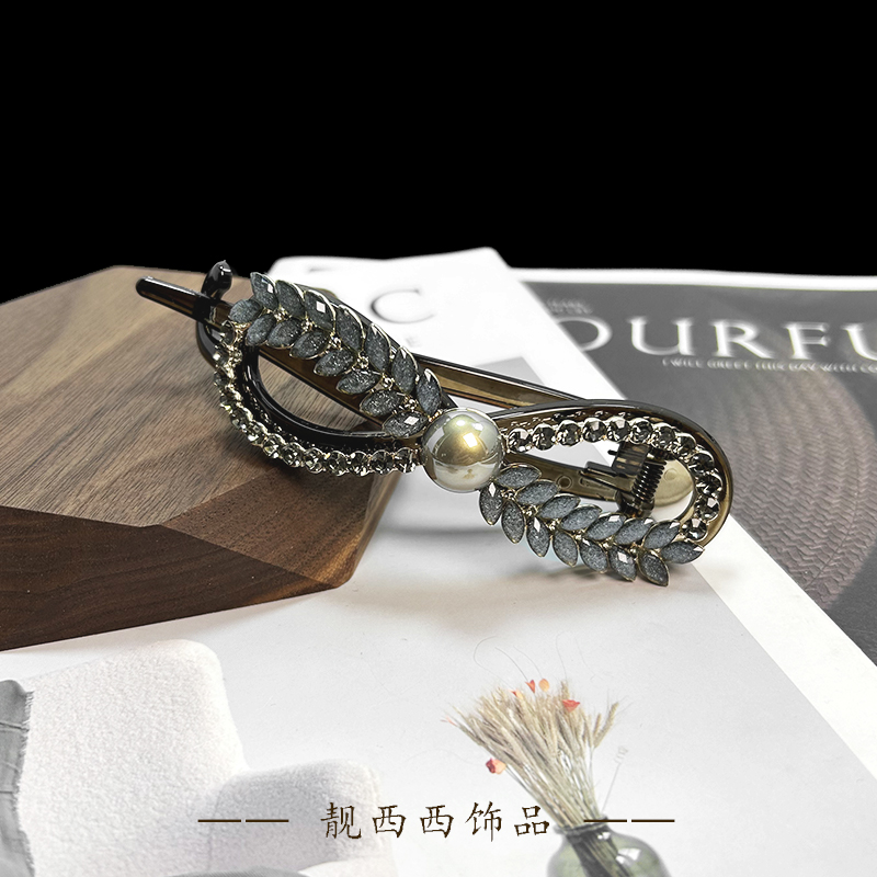 【LXX靓西西】3063 扭扭夹11厘米复古优雅气质盘发横夹