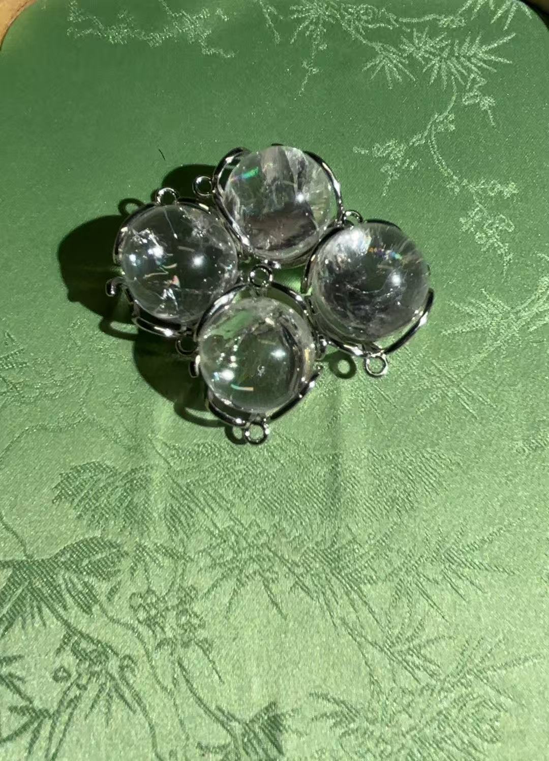 121405天然阿赛斯特莱单珠镶嵌吊坠-多样性发其一