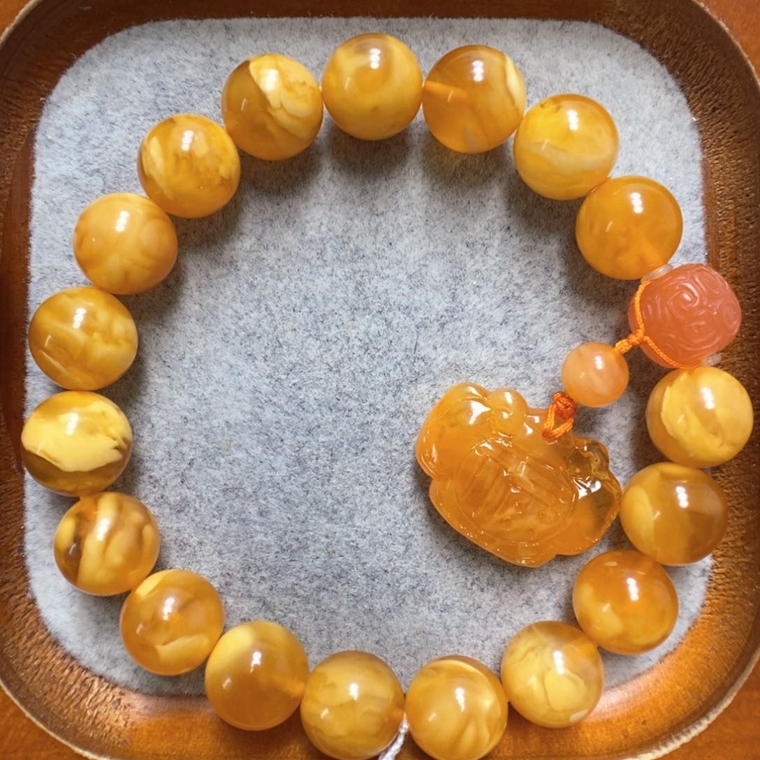 蜜蜡手串未镶嵌蜜蜡手串