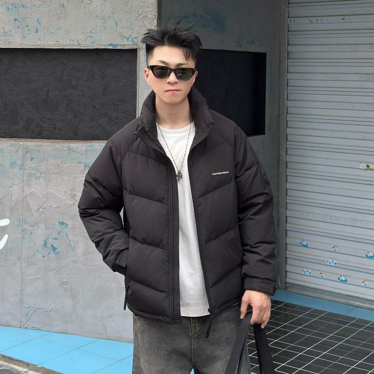 新款冬季男士立领白鸭绒羽绒服6201加厚保暖潮流短款外套休闲百搭