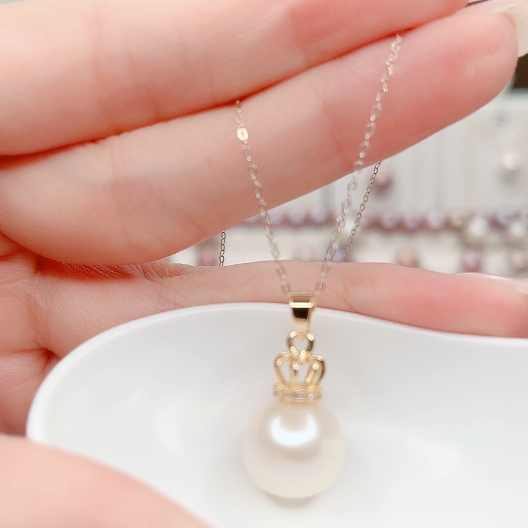 淡水珍珠吊坠(赠链)合金