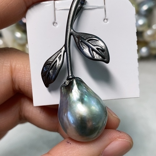 海水珍珠颈饰银S925镶嵌16-17