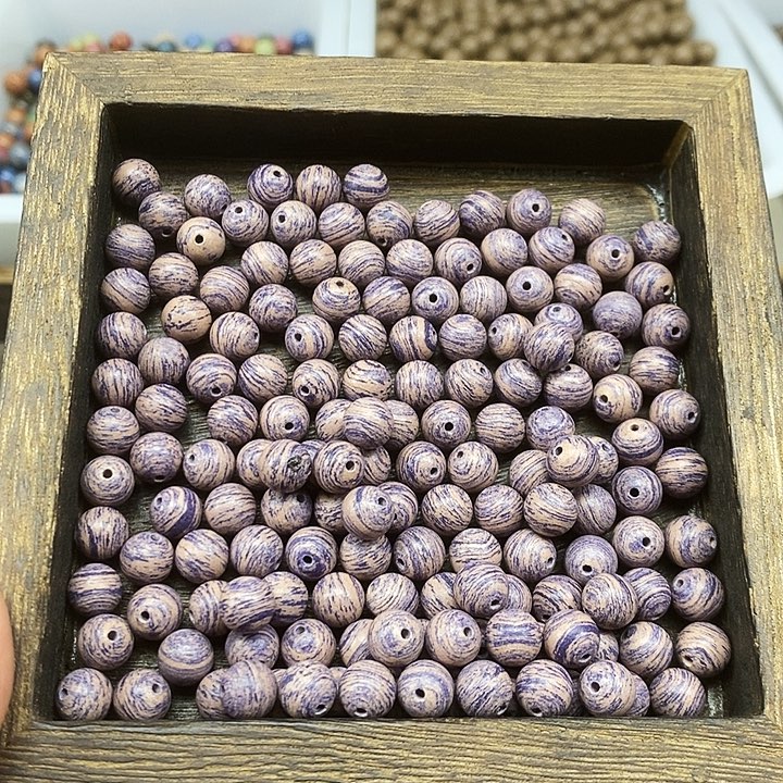 暮紫烟纱0.8天然合香珠到手120颗打底