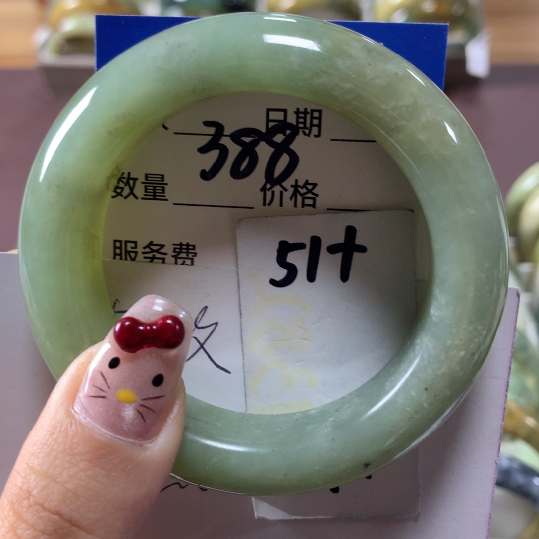 蛇纹石玉手镯未镶嵌388