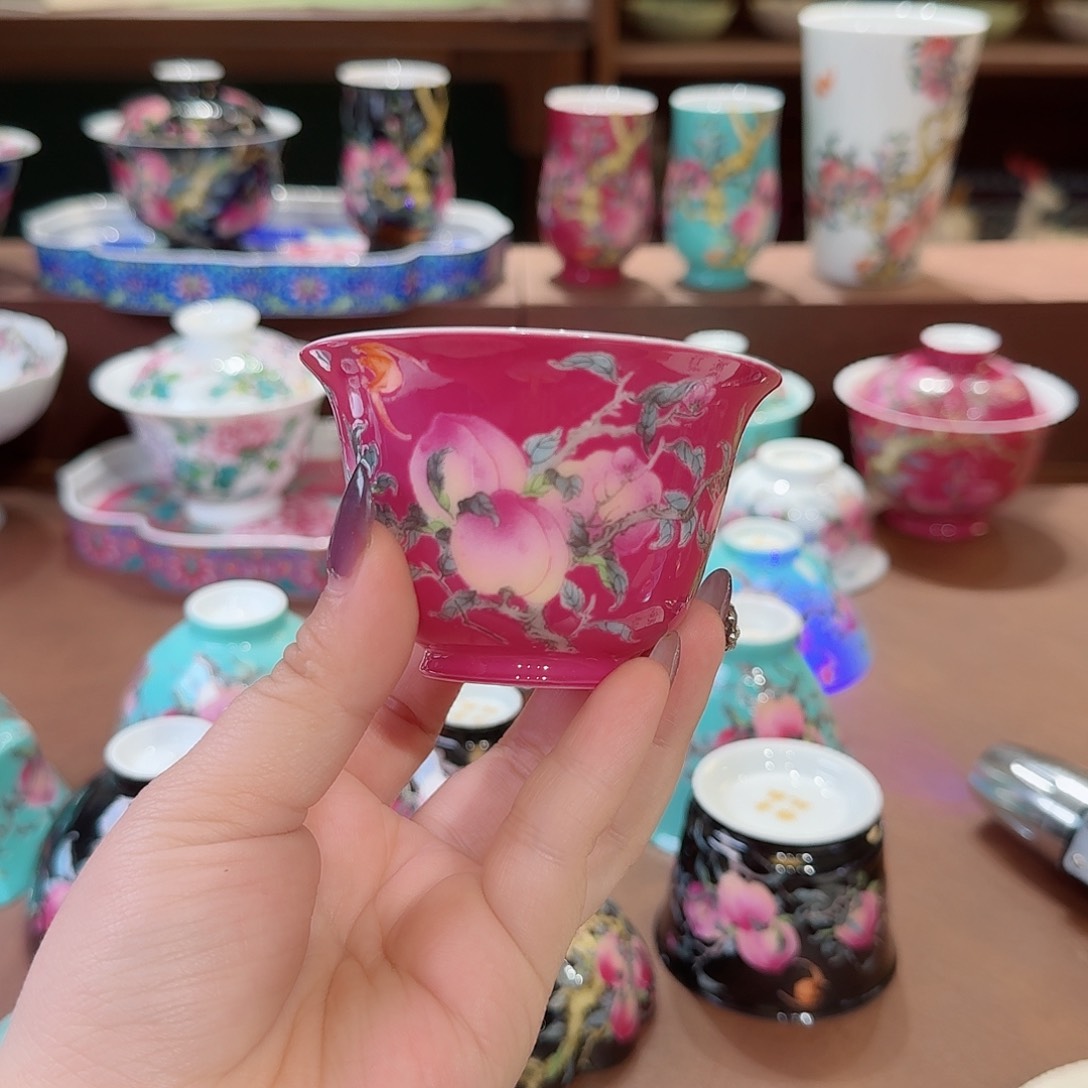 珐琅彩主人杯茶具套装