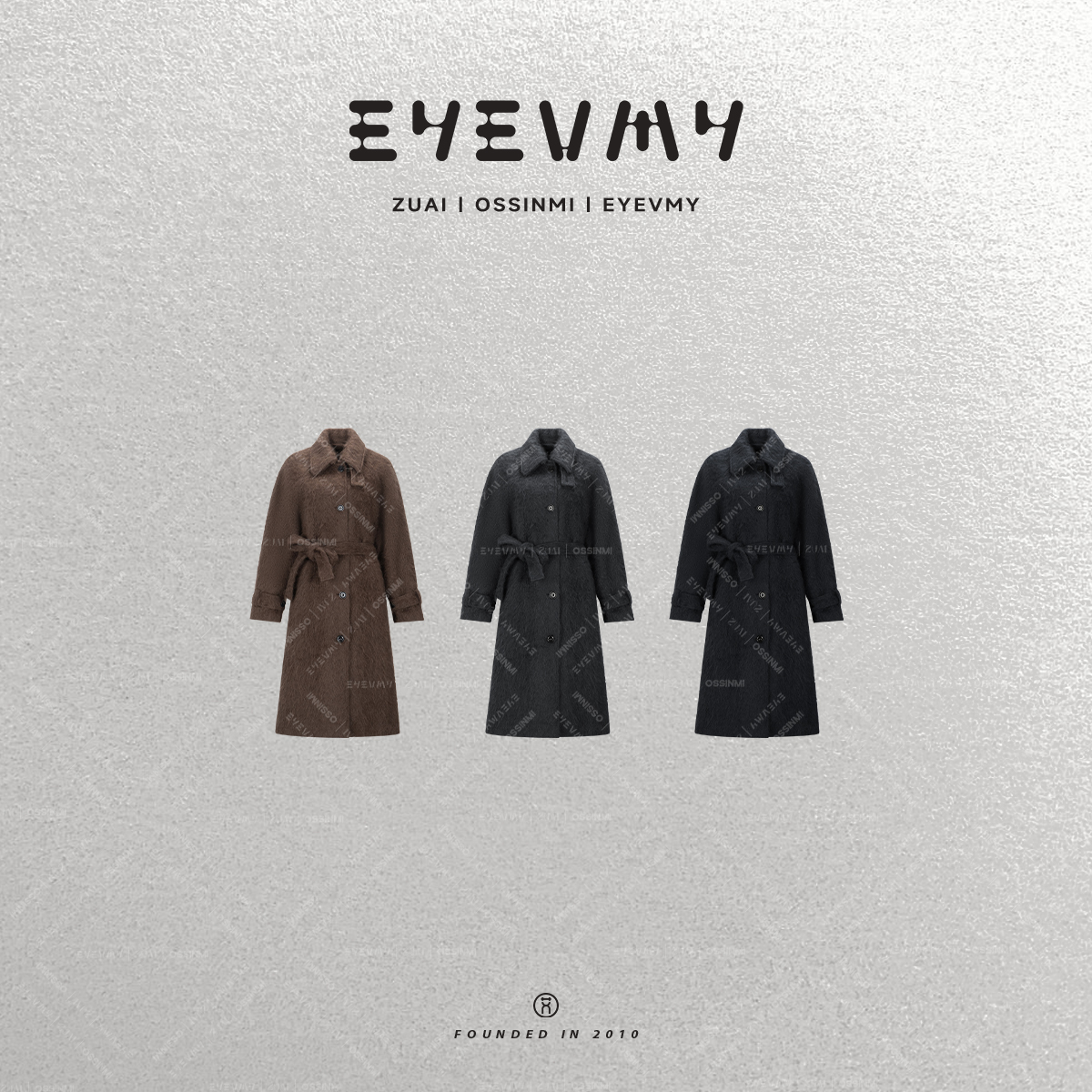 【摩登大衣】重工拉绒羊绒羊毛高级感高领长大衣WT54LFU208