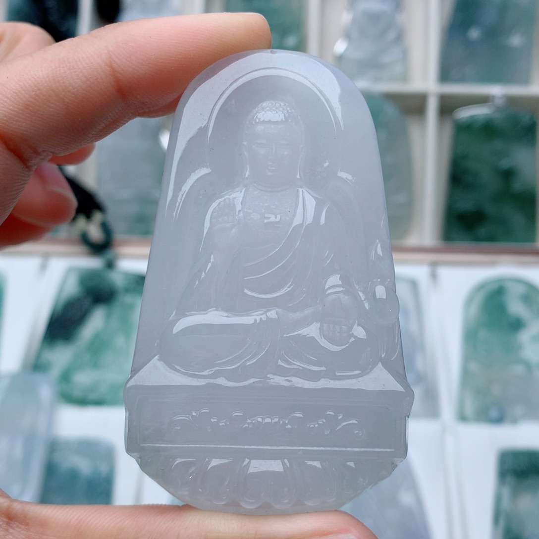 翡翠颈饰未镶嵌简****0阿弥陀佛