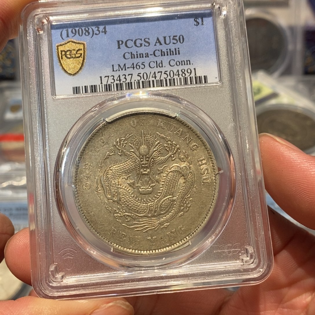 言***银Pcgs50北洋长尾4891