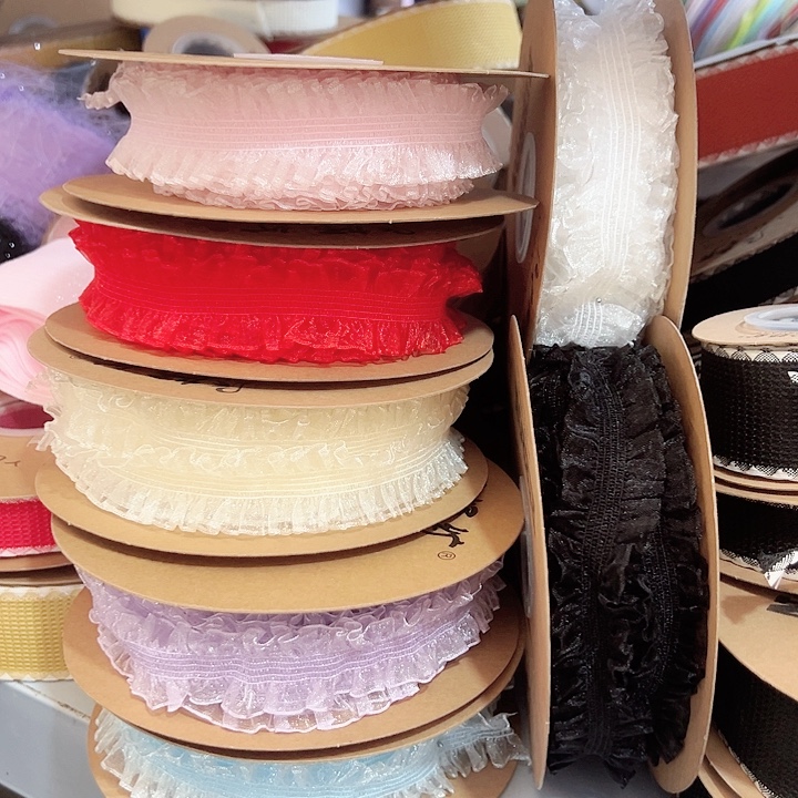 3的弹力裙边纱7色各10码