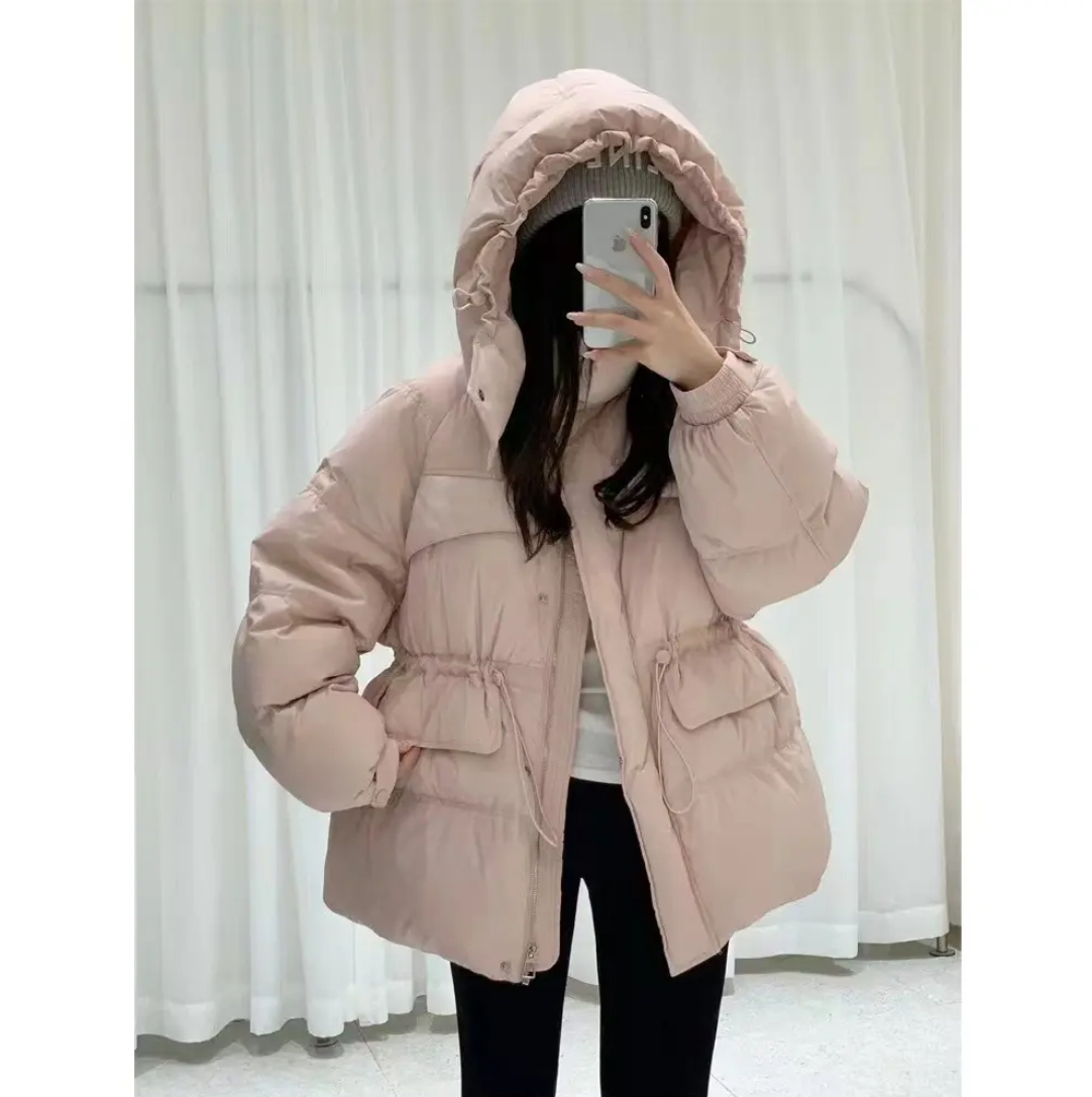 【羽绒服】索尼尔保羅冬季保暖加绒加厚款宽松外套女装3861[W]