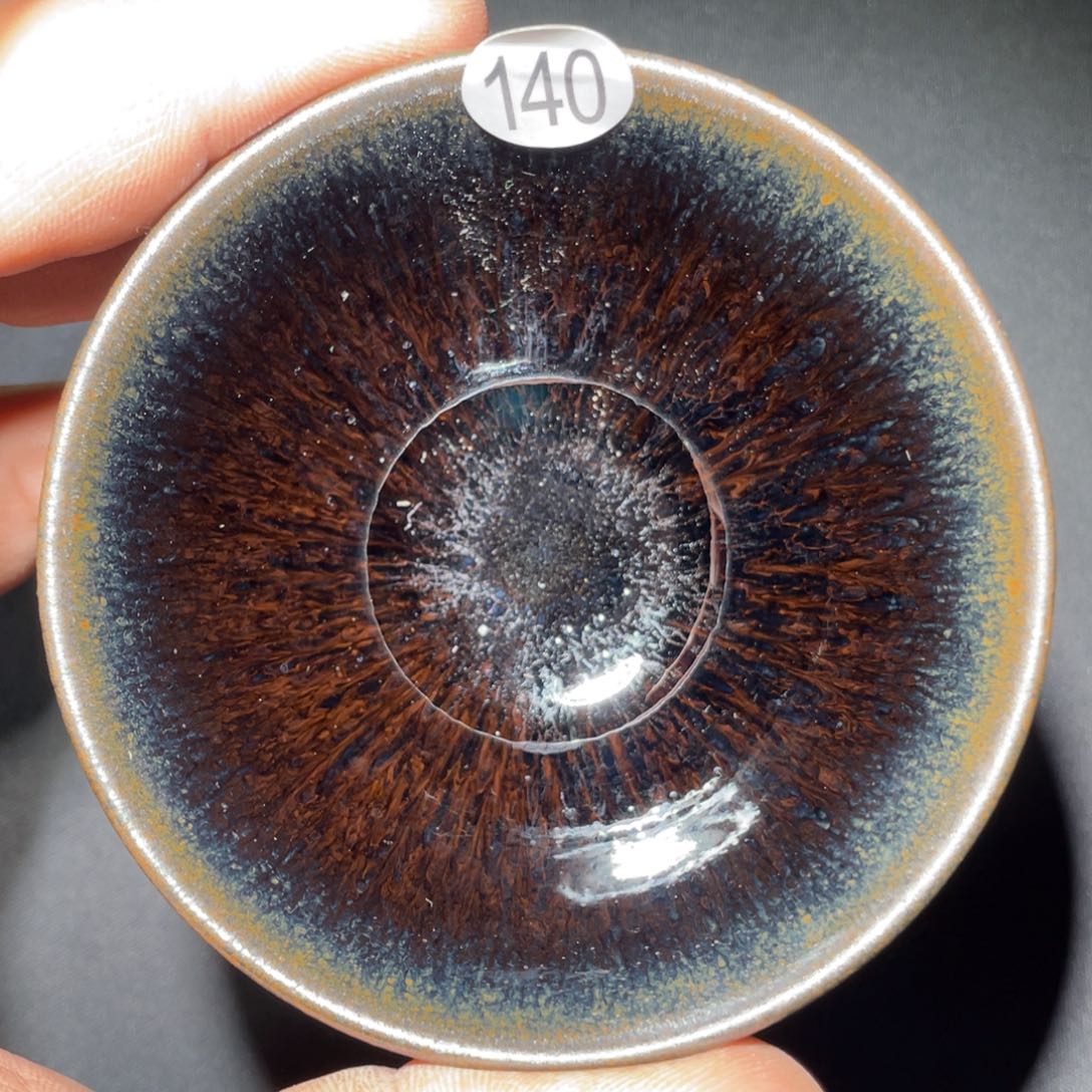 茶盏龙窑柴烧老黄甄选140