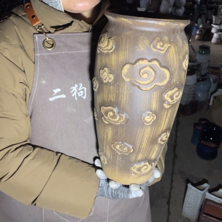 紫砂花盆口16高35正品正品