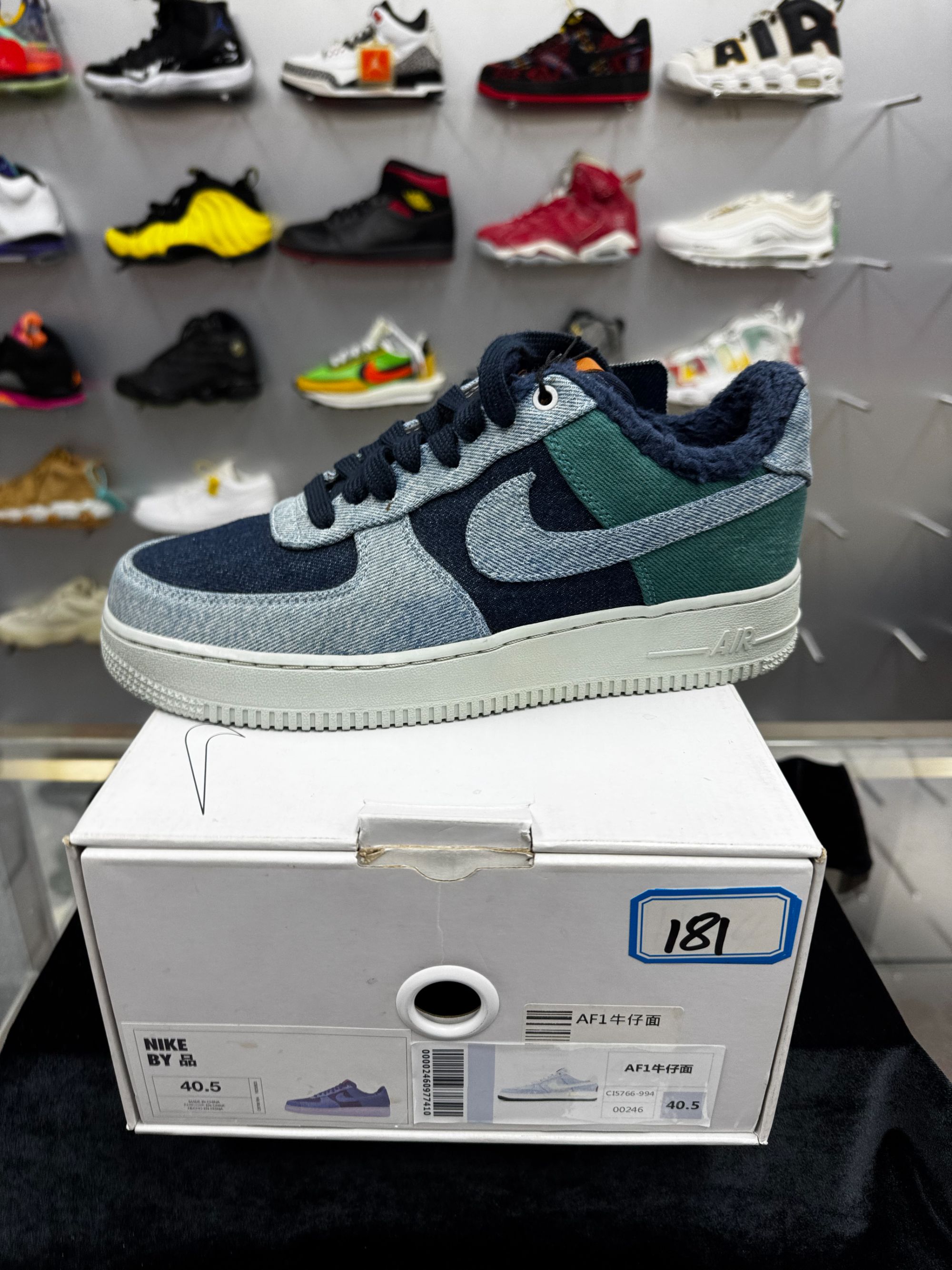 Nike AF1牛仔面  全新原盒 40.5码 11月27  gui  181男