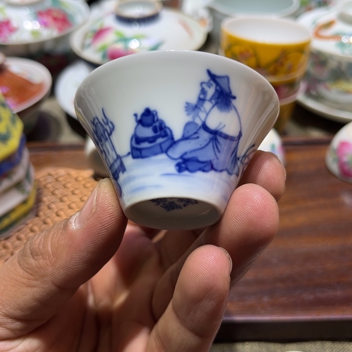 纯手绘精品盖碗杯