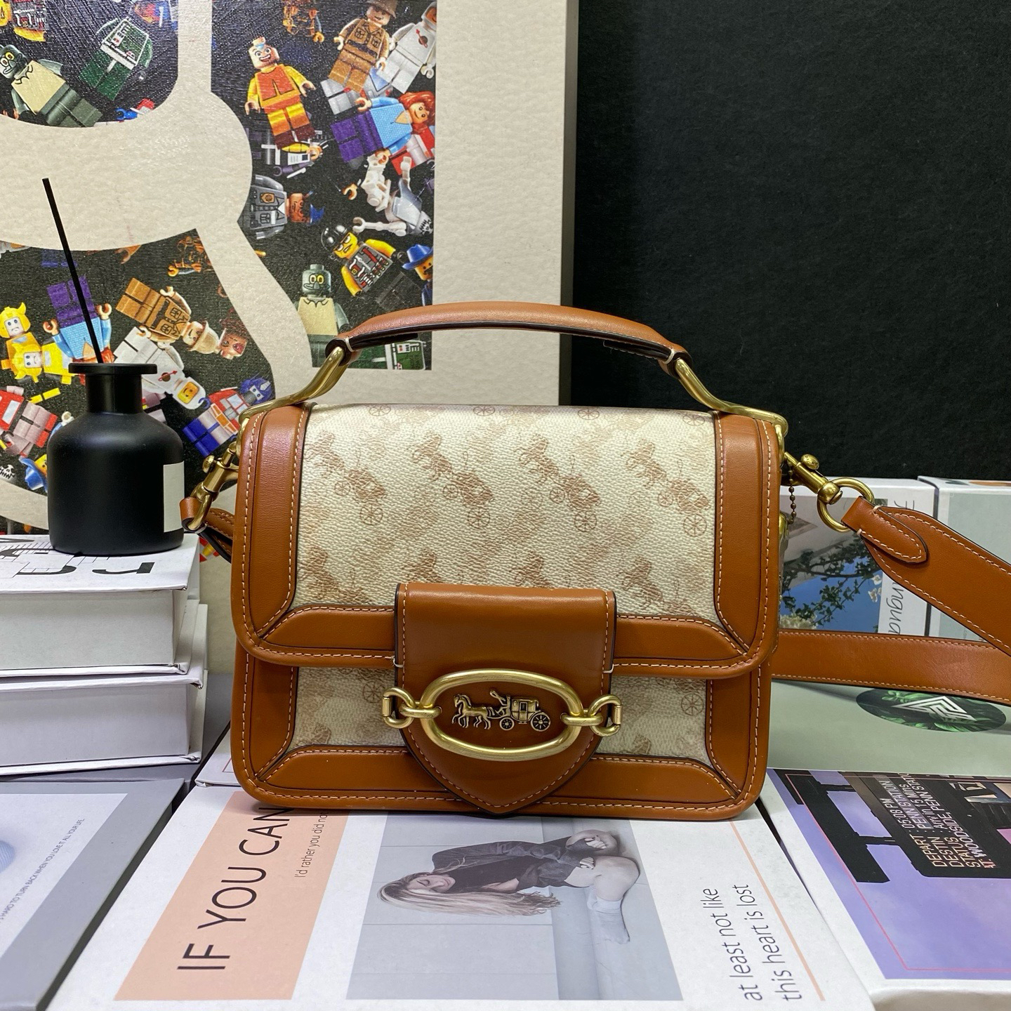 95新 COACH/蔻驰 23237斜挎包22*17