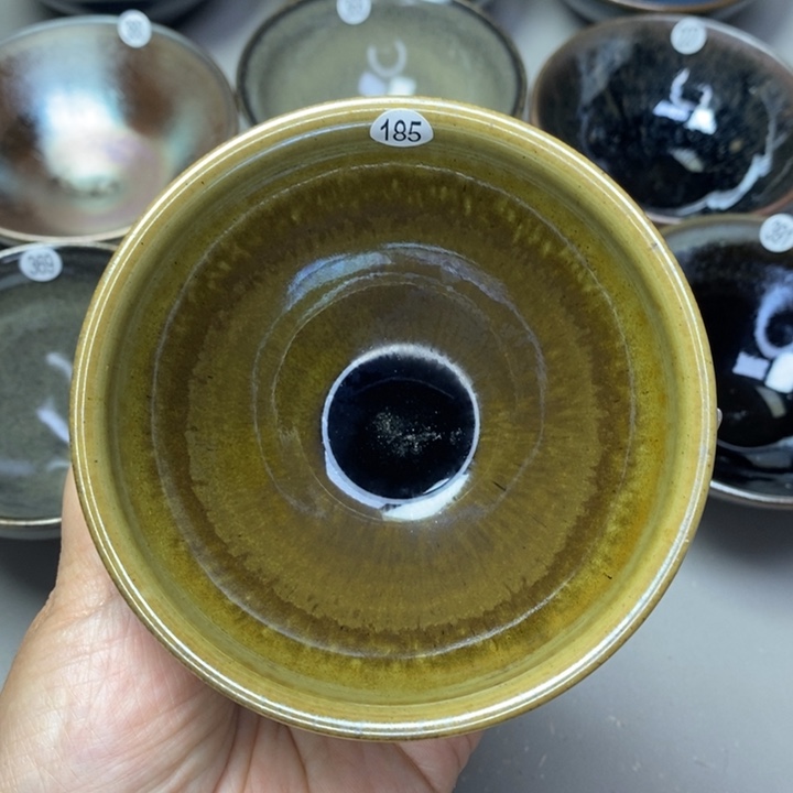 茶盏建窑建盏柴烧主人杯