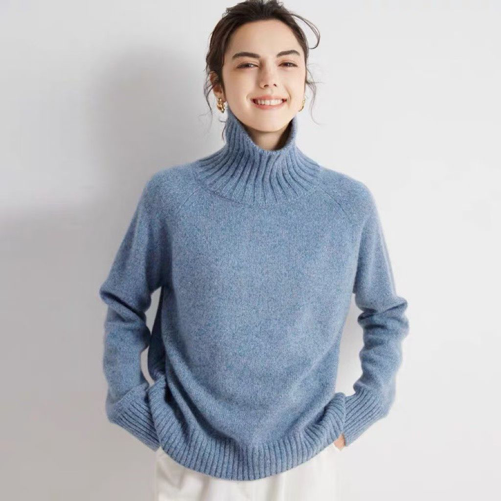 康赛妮山羊绒高领针织毛衣经典新色