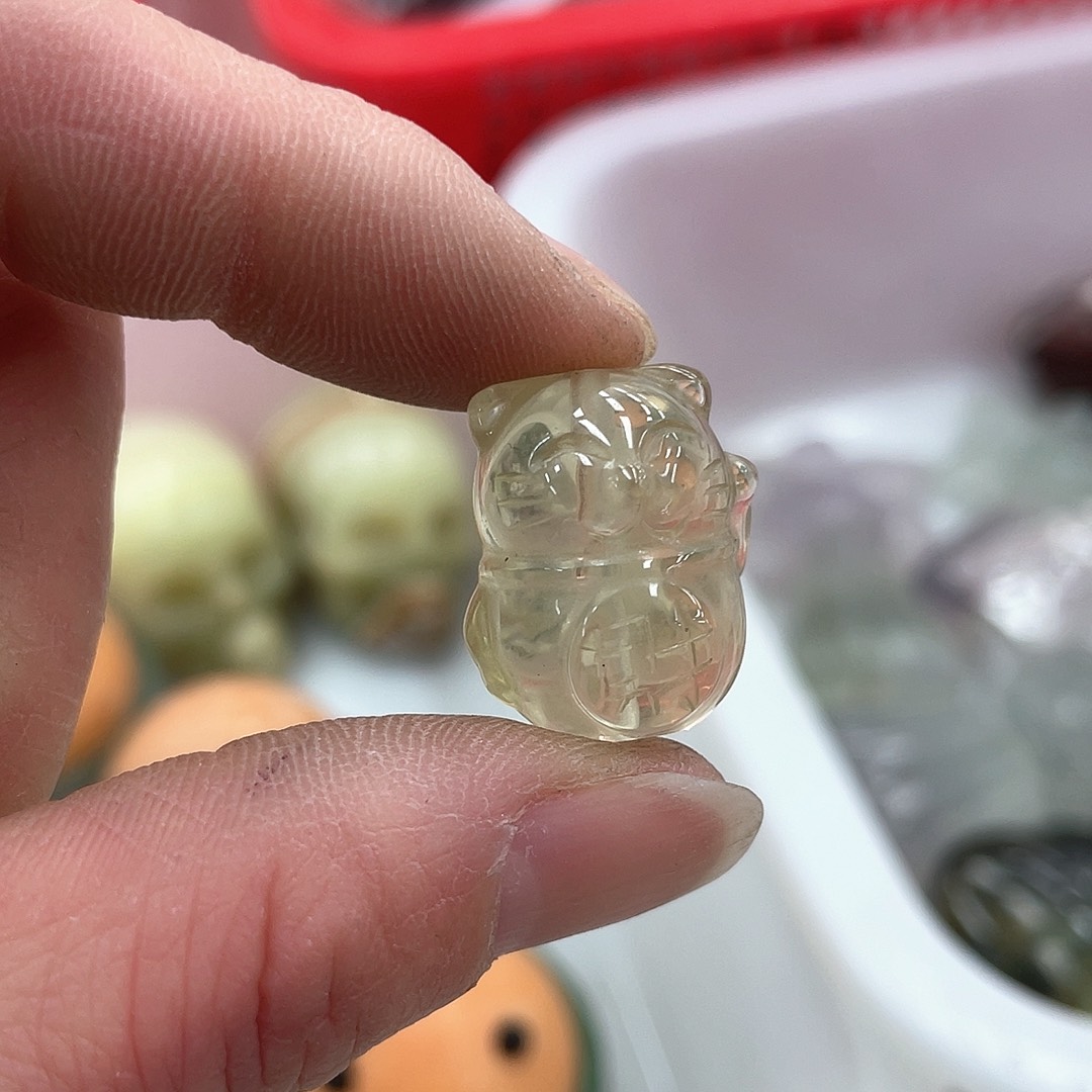 黄晶珠宝半成品未镶嵌1149