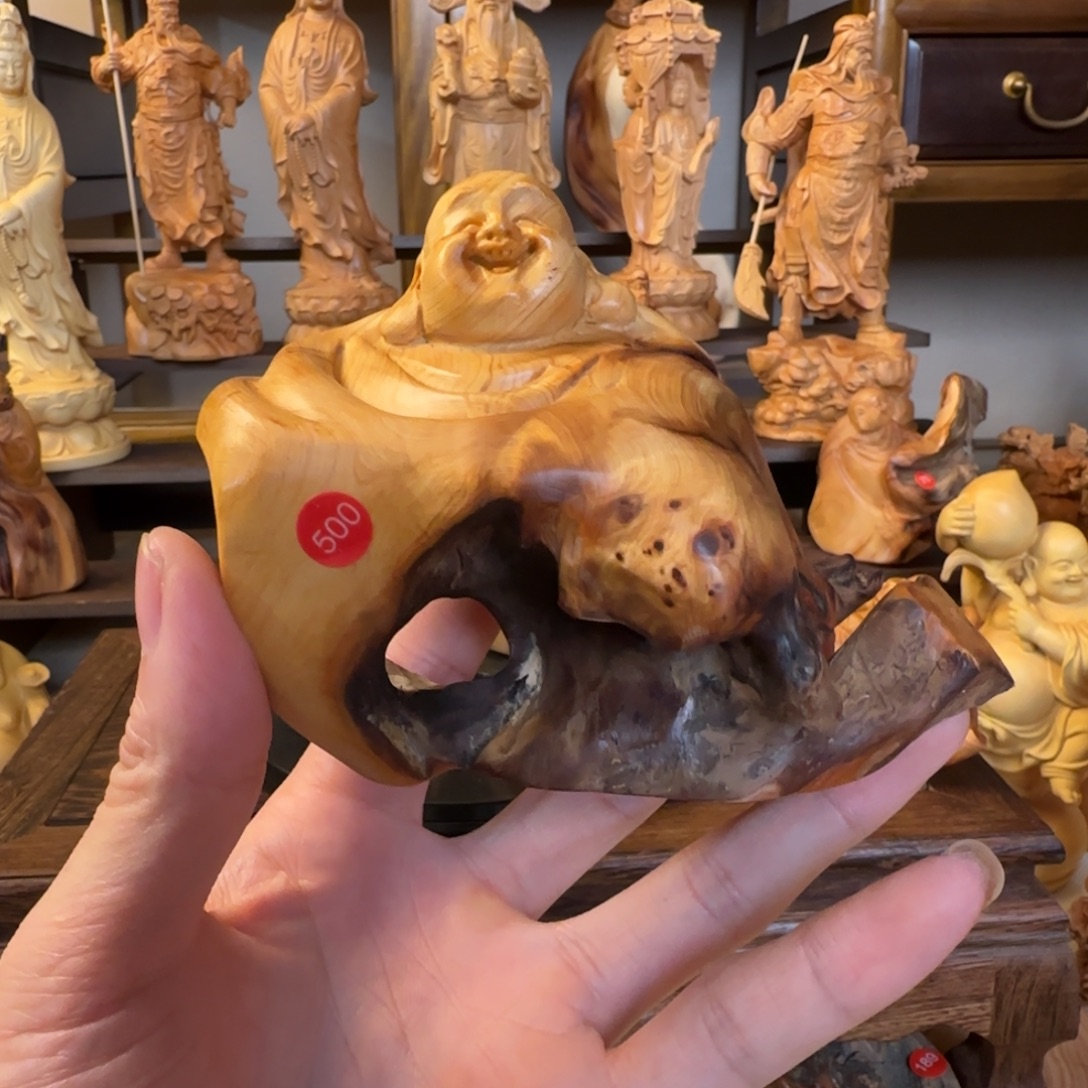 崖柏小木匠艺雕一物一拍