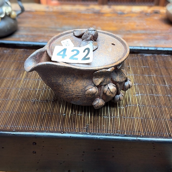 纯手工制作粗陶茶具