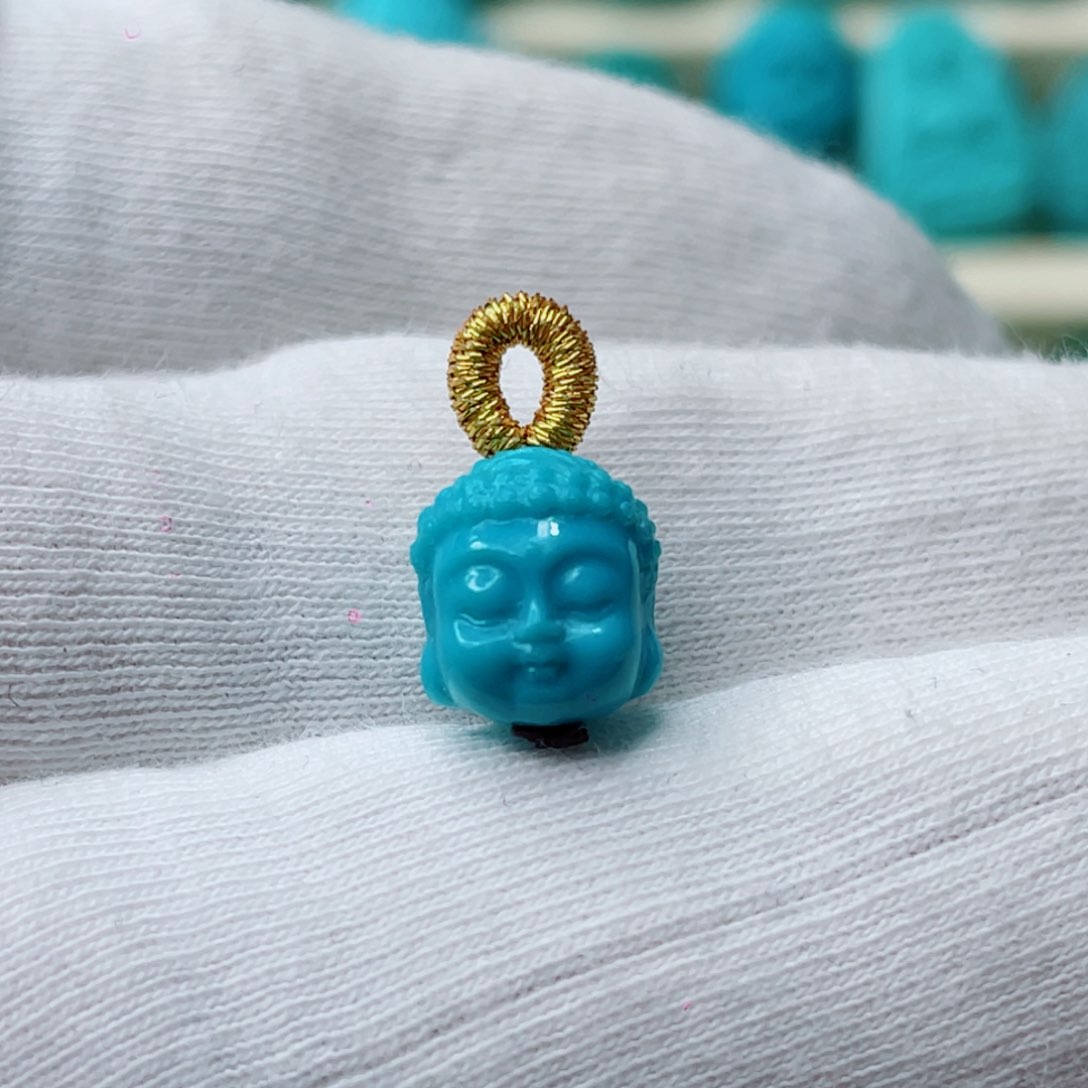 绿松石未镶嵌颈饰卡8.7-9.5-8.5