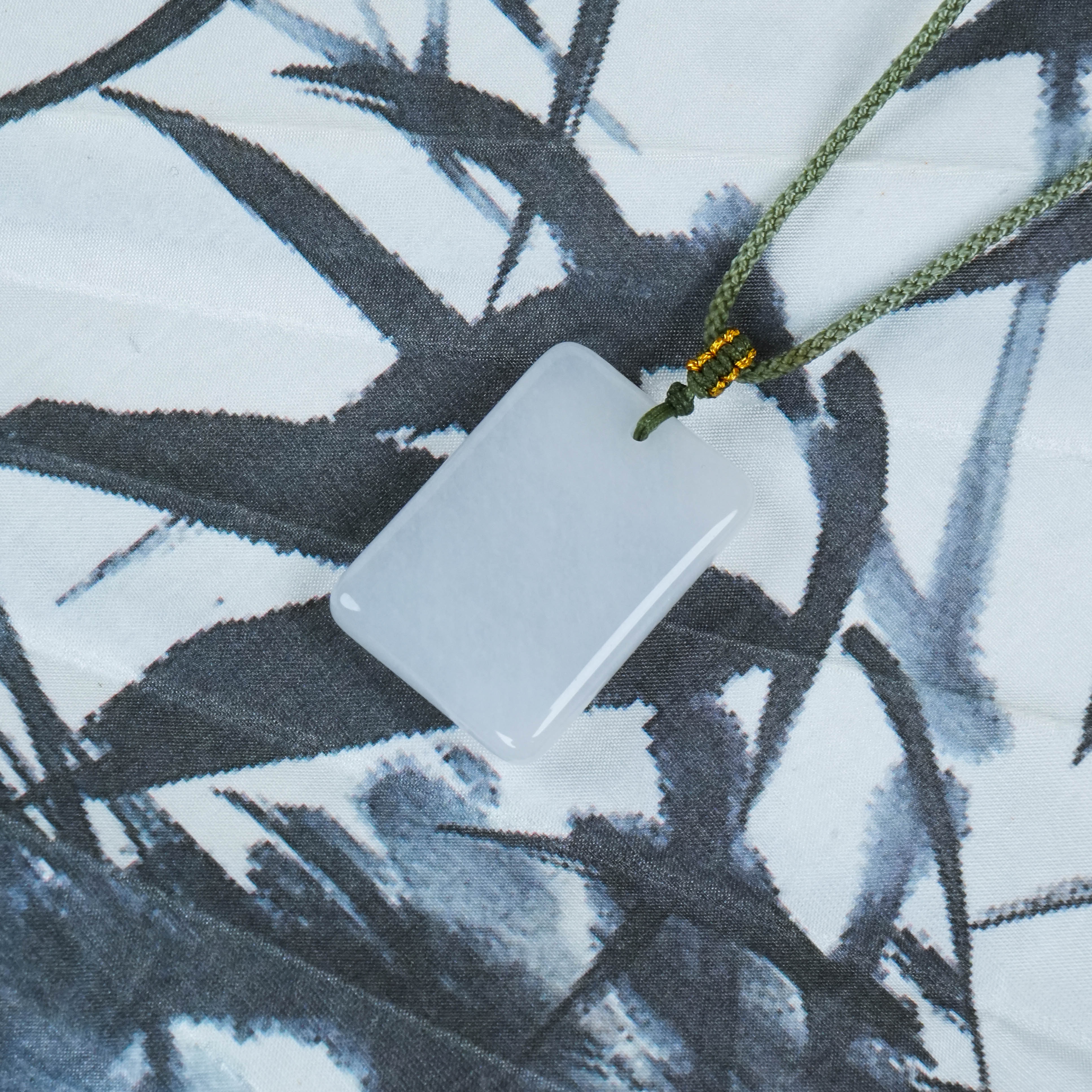 Y-671 天然金丝玉无事牌吊坠