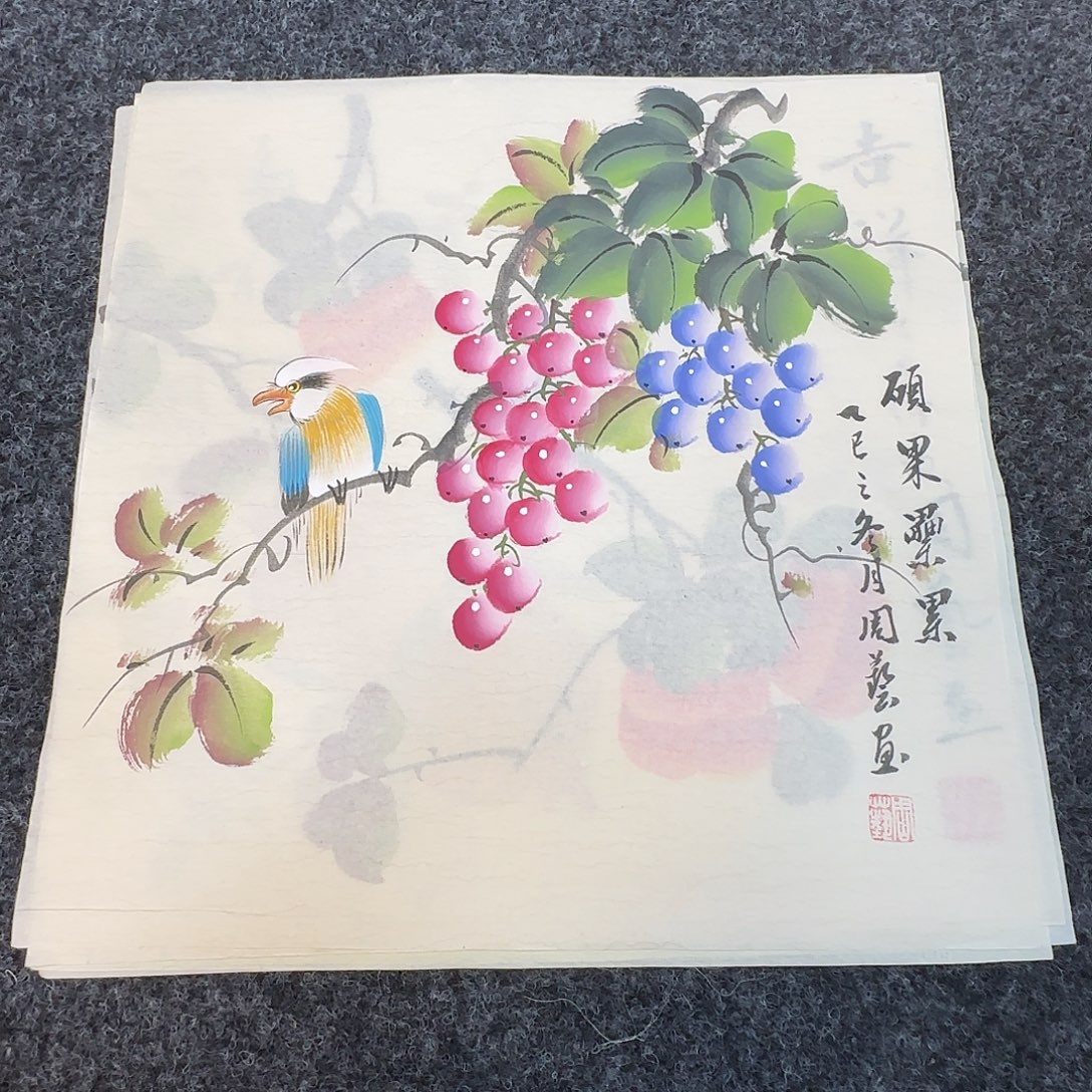 国画35*35纯手绘周艺