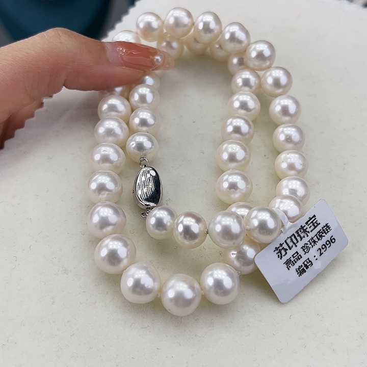 淡水珍珠颈饰银S925镶嵌10➕炫彩