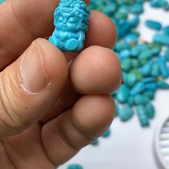 绿松石珠宝奇石未镶嵌