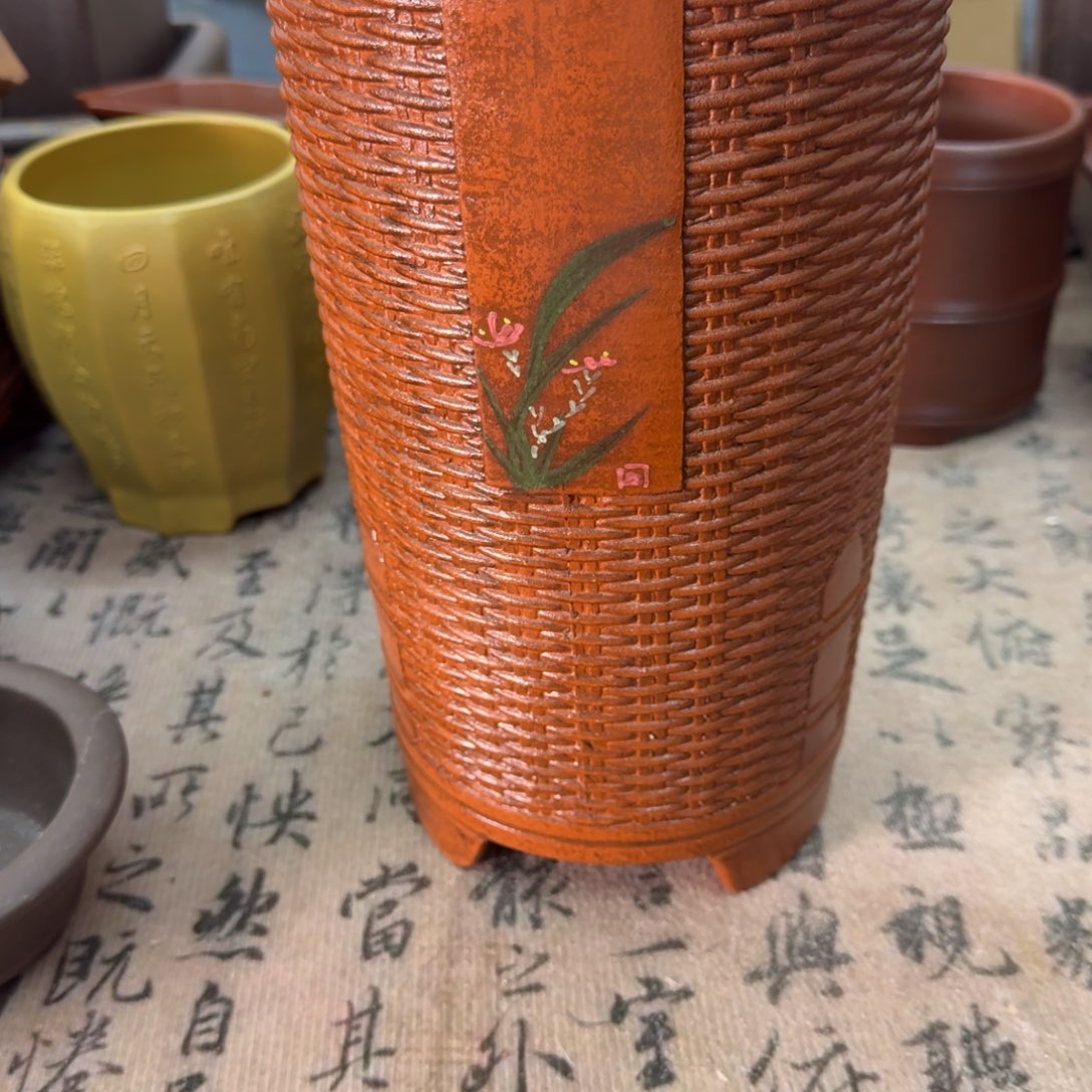 紫砂花盆宜兴紫砂正品15x25