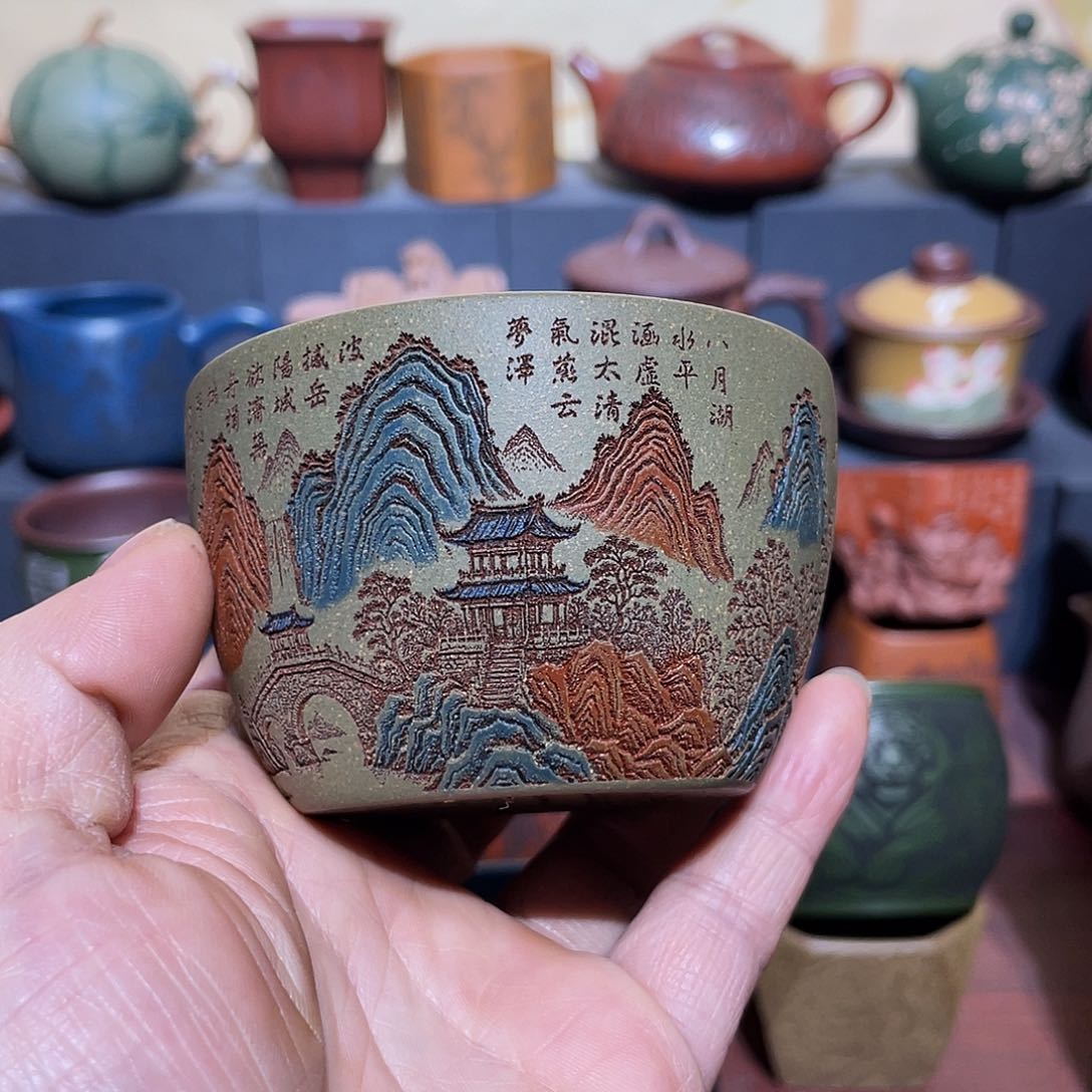 原矿紫砂手工主人杯