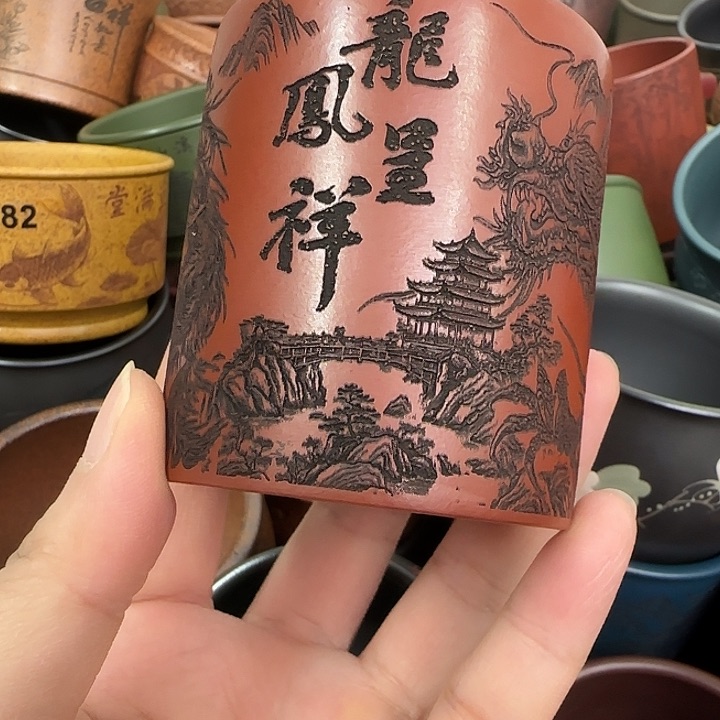 紫砂茶杯紫砂主人杯大放漏！