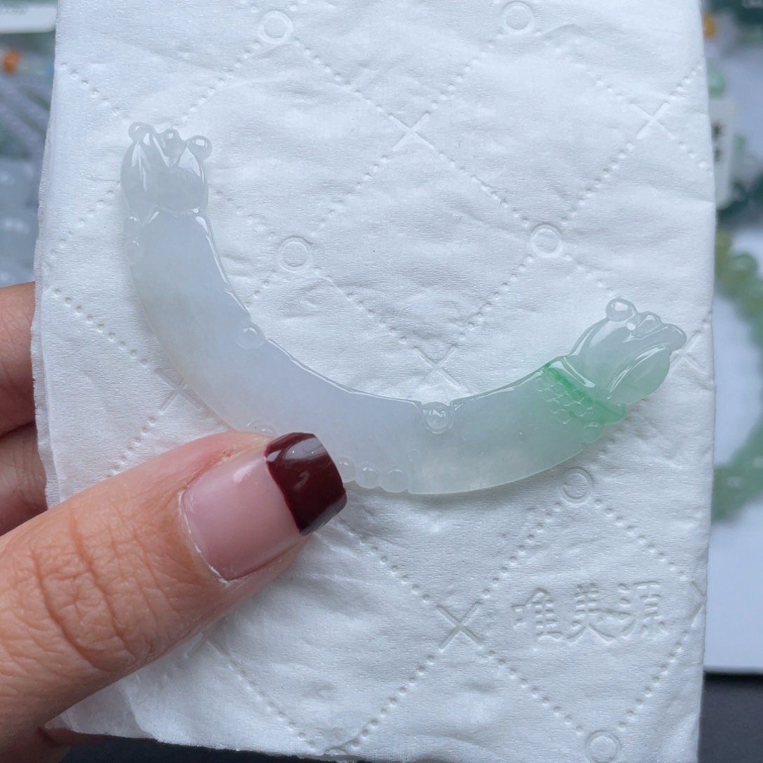 翡翠颈饰未镶嵌纯天然a货缅甸翡翠包邮