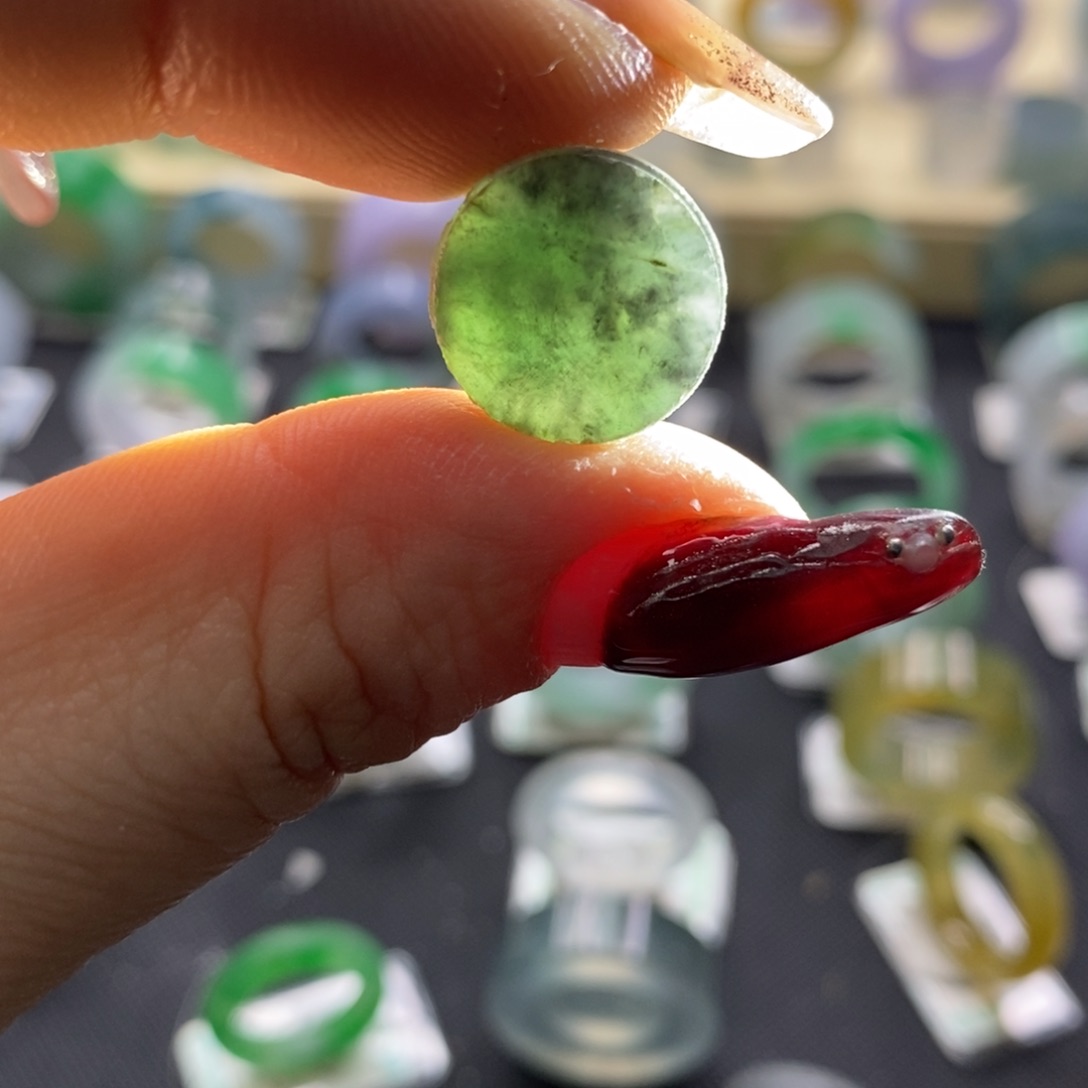 定制翡翠未镶嵌翡翠平安扣