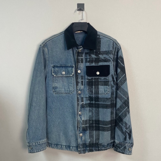 99新 MARNI 玛尼新款不对称牛仔夹克/44码/价6395