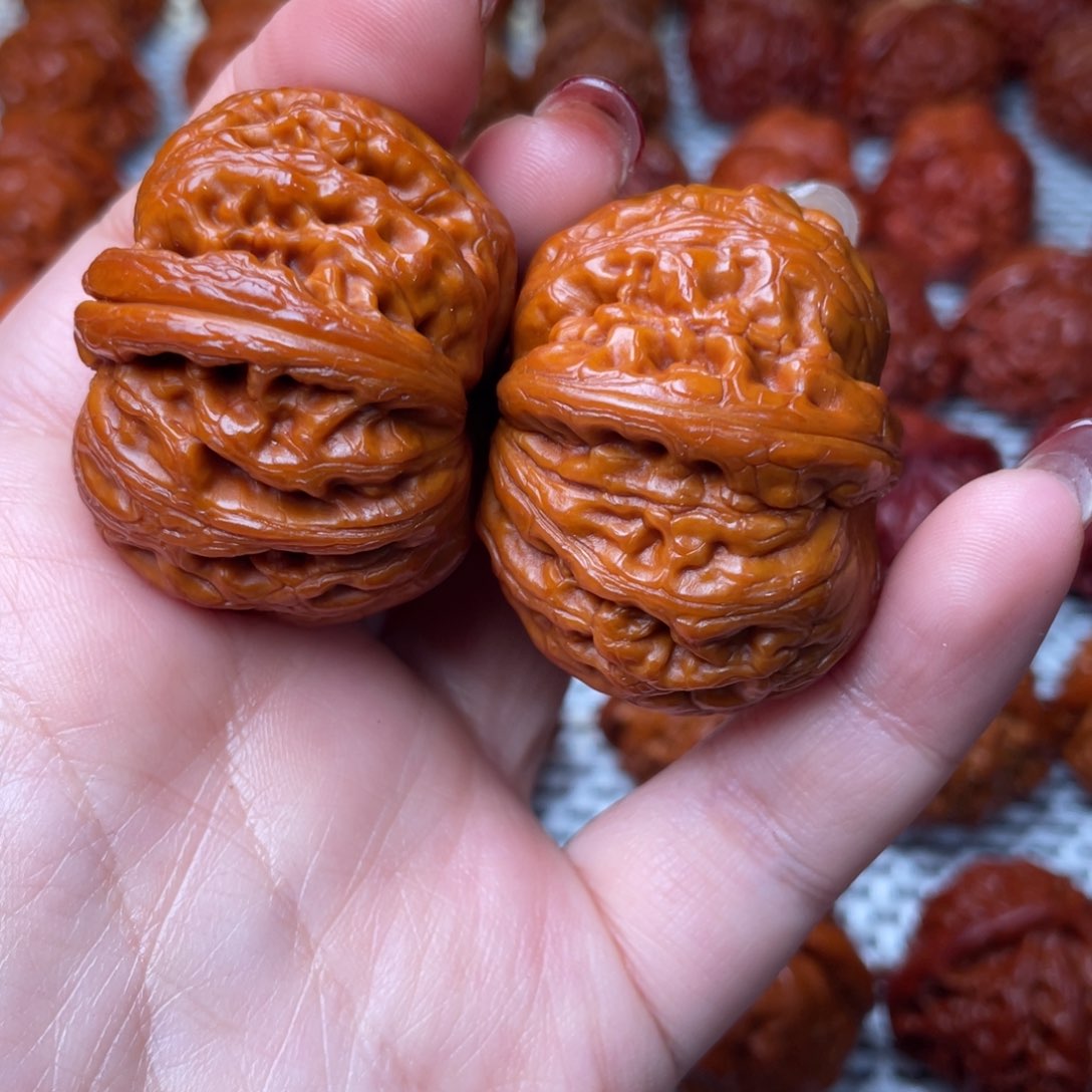 桃核吊坠文玩核桃 手把件 元宝 42