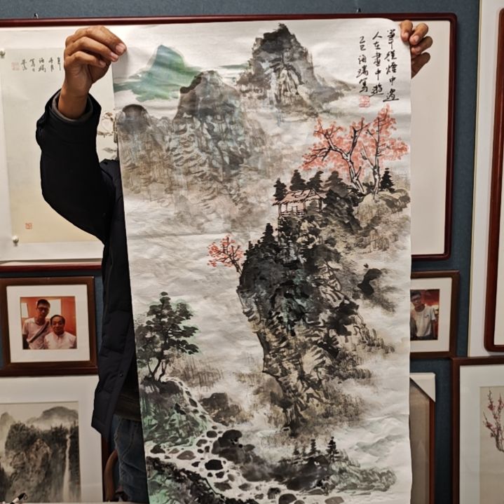 国画贾海瑞老师现场定制