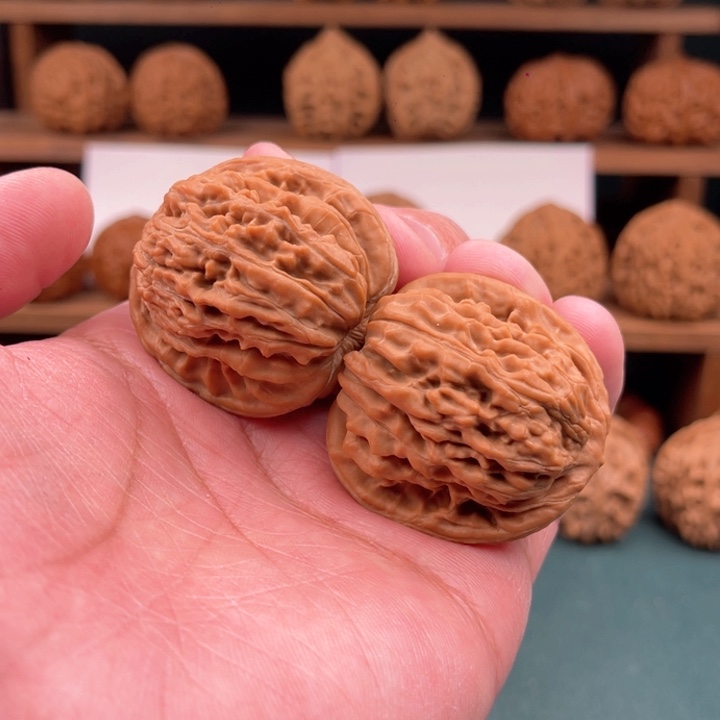 文玩核桃把件彻*文玩核桃平谷四座楼