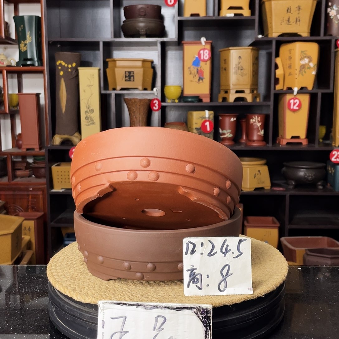 紫砂花盆婉秋紫砂