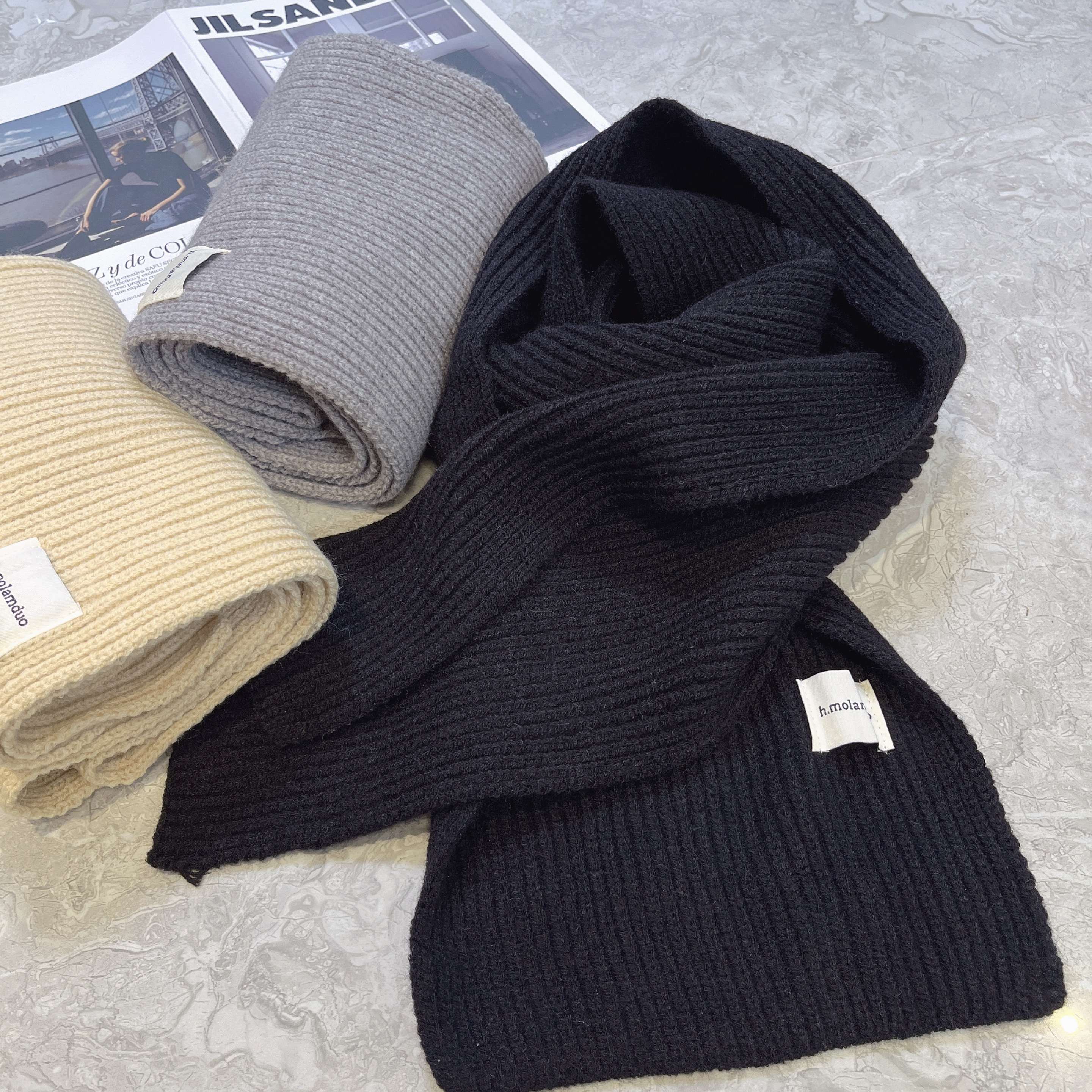 【暖冬叙事】秋冬上新~百搭保暖简约柔软舒适纯色基础款围脖围巾