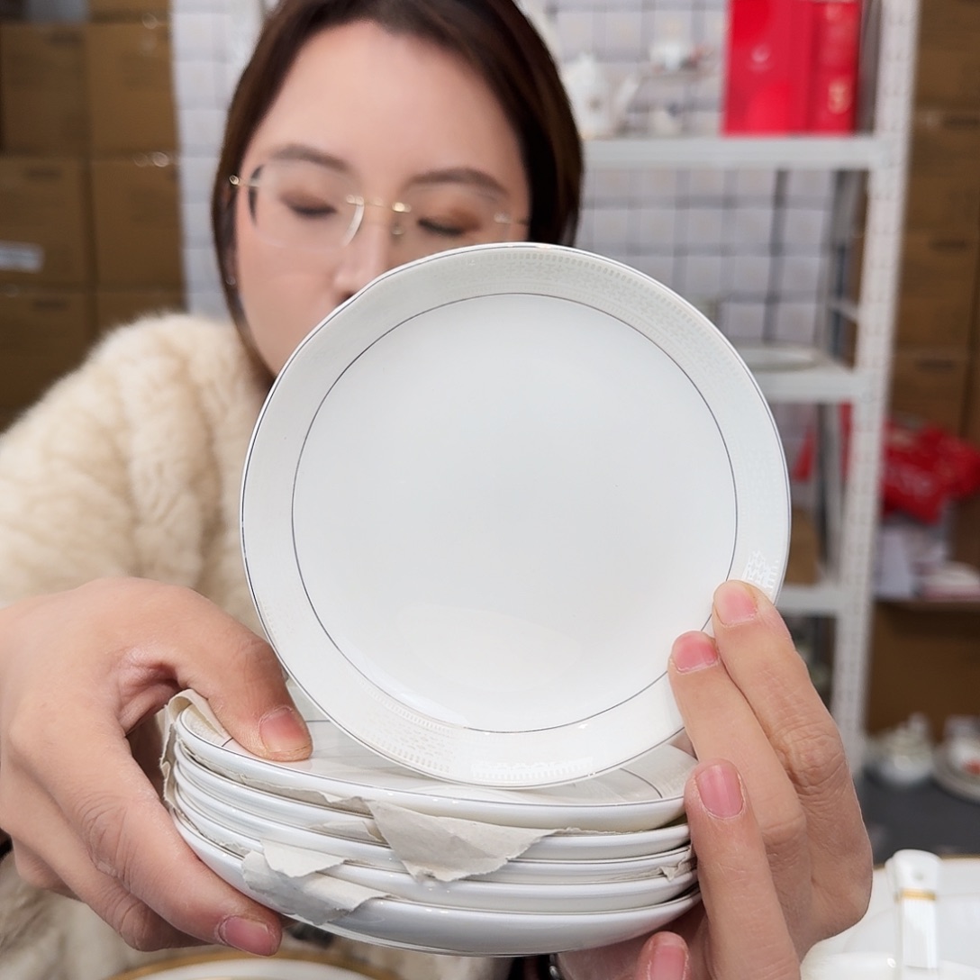 骨瓷高骨5英寸盘13cm6个